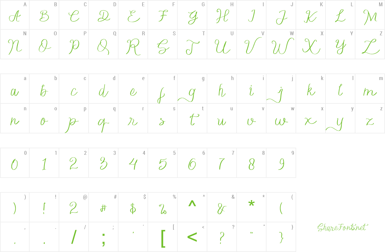 Font Honey Flower preview